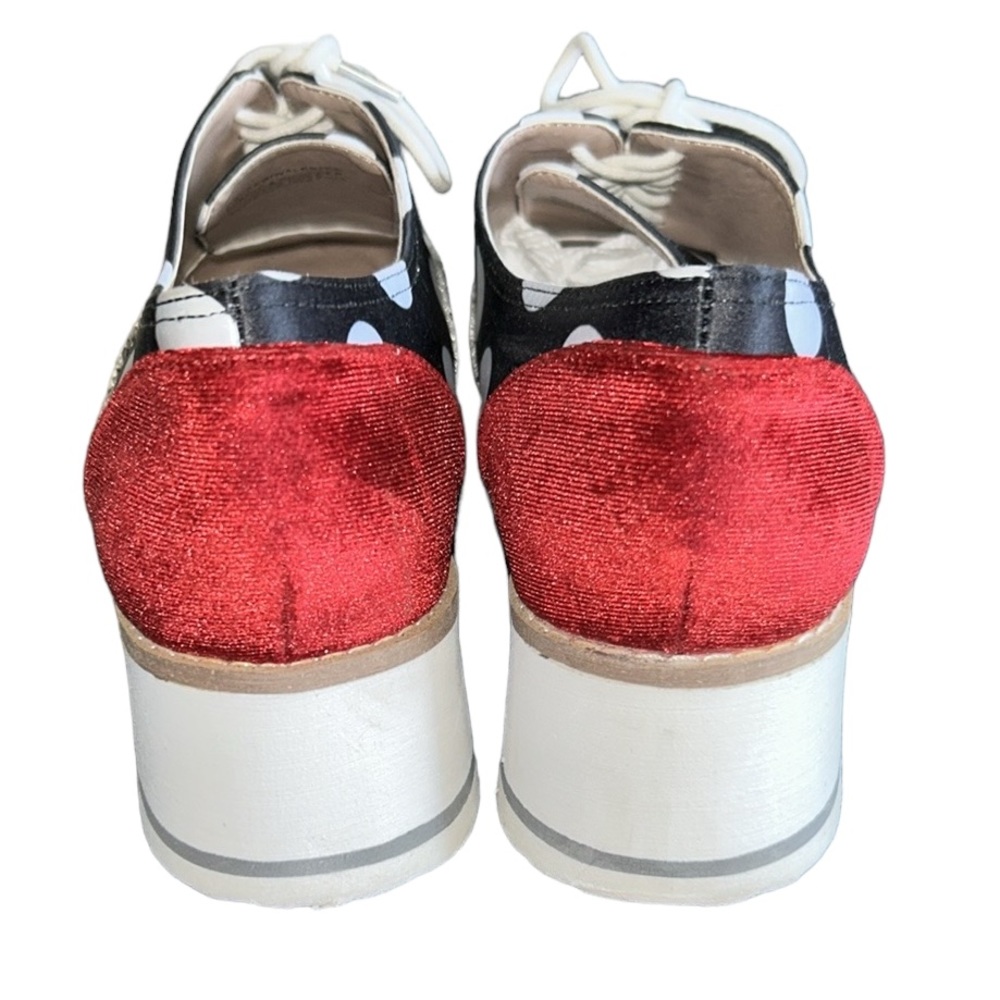 Betsey Johnson Platform Oxford Walker Silver Sparkle Shoes Size 7.5 - Picture 9 of 15